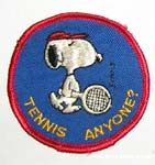 Snoopy with Tennis Racket Patch