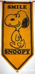 Snoopy walking 'Smile!' Pennant