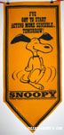 Snoopy dancing 'I've got to start acting more sensible... tomorrow' Pennant