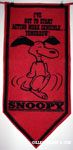 Snoopy dancing 'I've got to start acting more sensible... tomorrow' Pennant