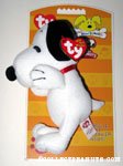 Snoopy Bow Wow Beanies Plush Squeaky Toy
