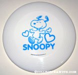Snoopy dancing with hearts Plastic Flying Disc