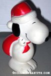 Santa Snoopy with sack dog squeak toy
