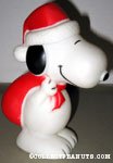 Santa Snoopy with sack dog squeak toy