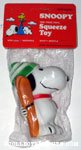 Snoopy holding Skiis Squeaky Toy