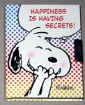 Snoopy laughing 'Happiness is having secrets' Diary