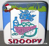 Snoopy & Woodstocks on river in raft Picture Frame