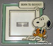Snoopy wearing suit and chains 'Born to boogie' Picture Frame