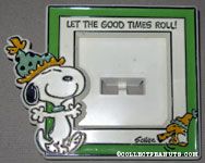 Snoopy & Woodstock wearing party hats 'Let the Good Times Roll' Picture Frame