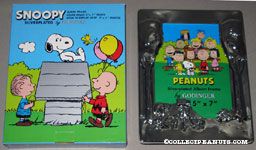 Snoopy & Woodstock with camera on tripod Silver-plated Picture Frame