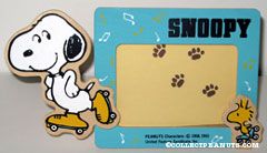 Snoopy & Woodstock roller skating Wooden Picture Frame