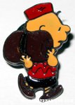 Charlie Brown with sleeping bag Bertoni-Milano Pin