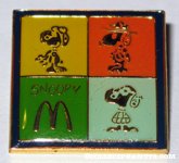 Snoopy Flying Ace, Beaglescout and Joe Cool McDonald's Pin