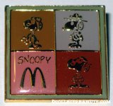 Snoopy Flying Ace, Beaglescout and Joe Cool McDonald's Pin