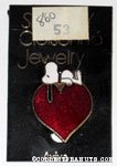 Snoopy sleeping on heart Pin