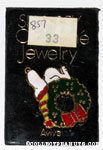 Snoopy laying on Christmas wreath Pin