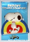 Snoopy with rainbow Ceramic Pin