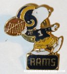 Football Player Snoopy 'Rams' Pin