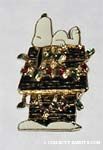 Snoopy on decorated Doghouse