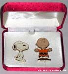Snoopy and Charlie Brown Pin Set