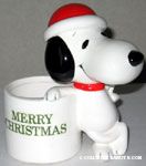 Santa Hat Snoopy Planter