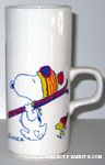 Snoopy with Skis Vase