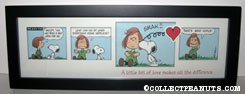 Snoopy & Peppermint Patty 'little bit of love' Framed Print