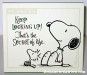 Woodstock & Snoopy 'Keep Looking Up' Plaque