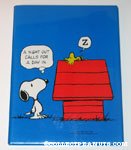 Snoopy looking at Woodstock on doghouse 'A Night out calls for a day in' Plaque