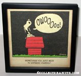 Snoopy howling 'Sometimes you just need to express yourself' Framed Print
