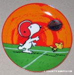 Snoopy & Woodstock Playing Football