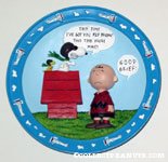 Snoopy Flying Ace & Charlie Brown 3-D Decorative Plate