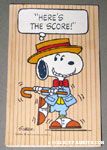 Snoopy dancing in 1920's outfit Score Pad