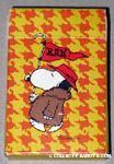 Snoopy stadium fan with 'Rah' flag Mini Playing Cards