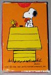 Snoopy & Woodstock on doghouse playing cards Playing Cards