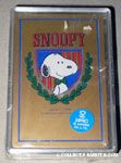 Snoopy wearing bowtie on crest Playing Cards