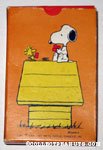 Snoopy & Woodstock on doghouse playing cards Playing Cards