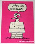 Flying Ace on doghouse 'Curse You, Red Baron' Postcard