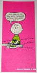 Charlie Brown on curb 'How can you do New Math problems with an Old Math mind?' Postcard