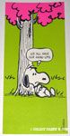 Snoopy under tree 'We all have our hang-ups' Postcard