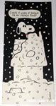Snoopy on doghouse 'I hate it when it snows on my french toast' Postcard