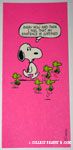 Snoopy with Woodstocks 'Every now and then I feel my existance is justified' Postcard