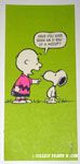 Charlie Brown to Snoopy 'Have you ever seen an x-ray of a hiccup?' Postcard