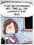 Peppermint Patty in school