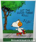 Snoopy rollerskating 'Let the good times roll' Poster