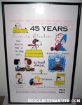 Peanuts 45th Anniversary Cartoon Art Museum Poster