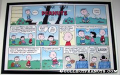 Charlie Brown, Lucy and Rerun Football Sunday Comic Strip Poster
