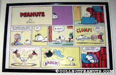 Snoopy, Linus and the blanket Sunday Comic Strip Poster