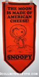 Astronaut Snoopy 'The Moon is made of American Cheese' Pennant