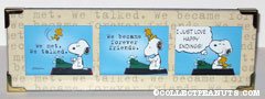 Snoopy and Woodstock at typewriter 'Happy Endings' Framed Comic Strip Art Hallmark